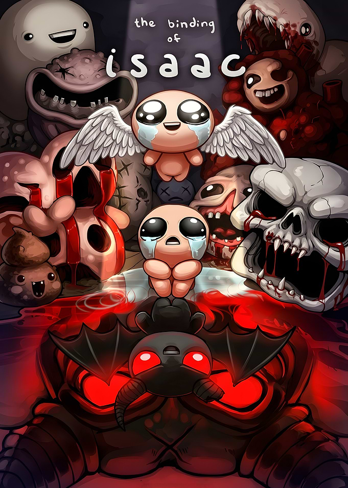 The Binding of Isaac Character Collage