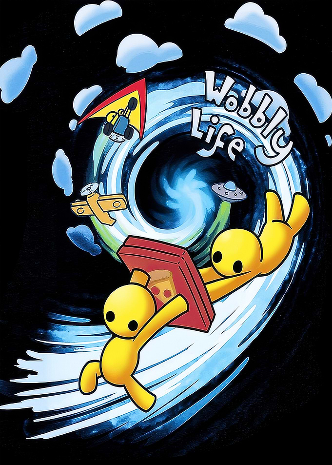 Wobbly Life Game Art with Yellow Characters