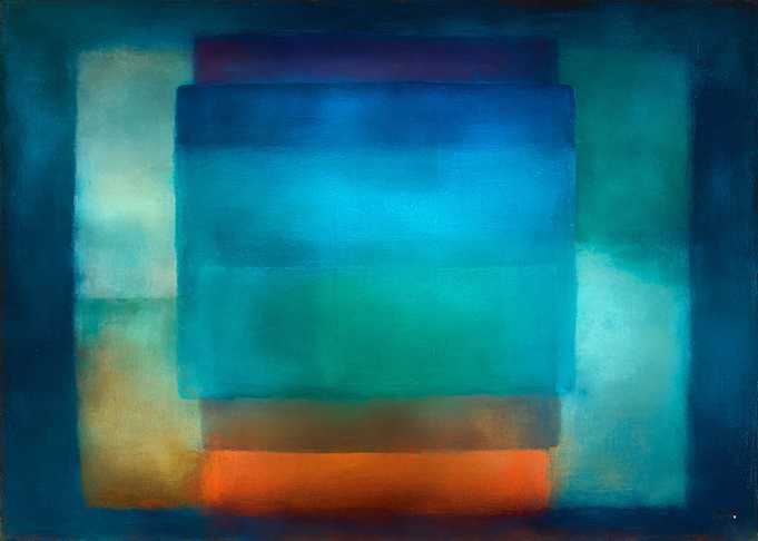 Celestial Zen Color Field Modernism No. 05 β Tidal Silence Wall Art