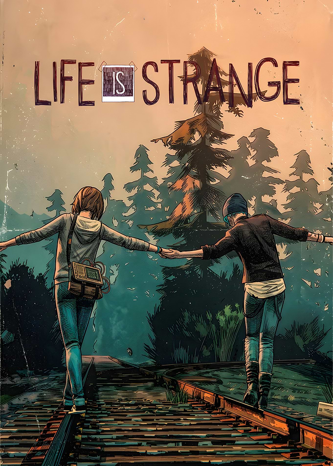 Life is Strange Max and Chloe Railroad