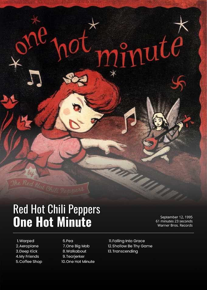 Red Hot Chili Peppers One Hot Minute Album Poster