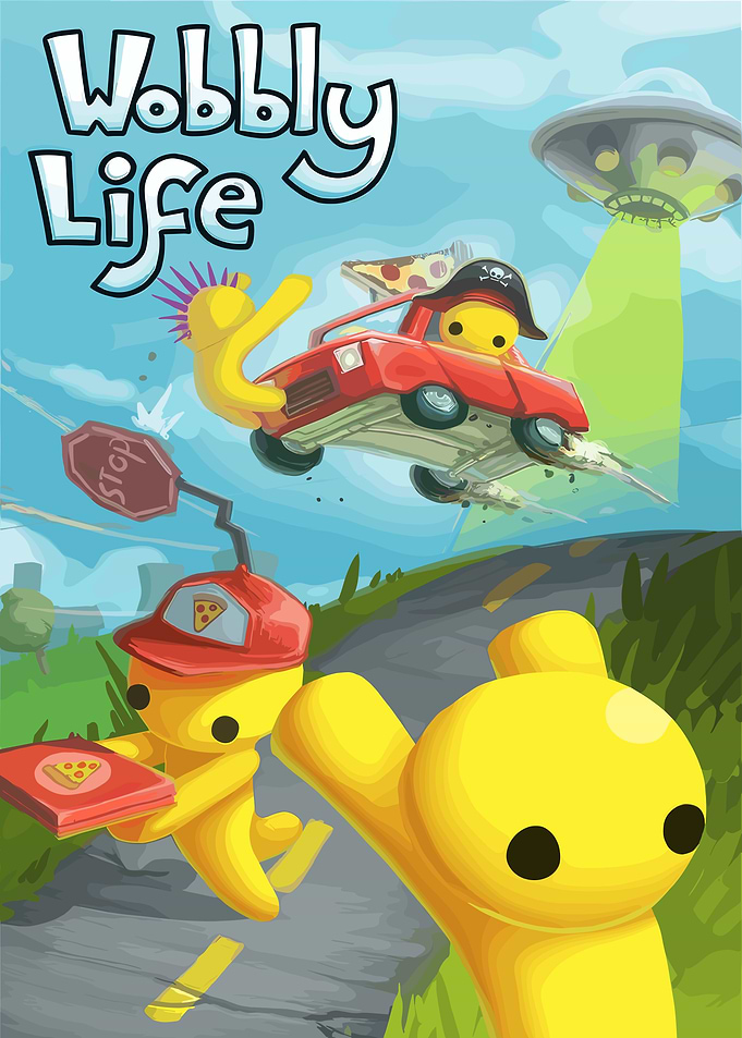 Wobbly Life Game Art Poster
