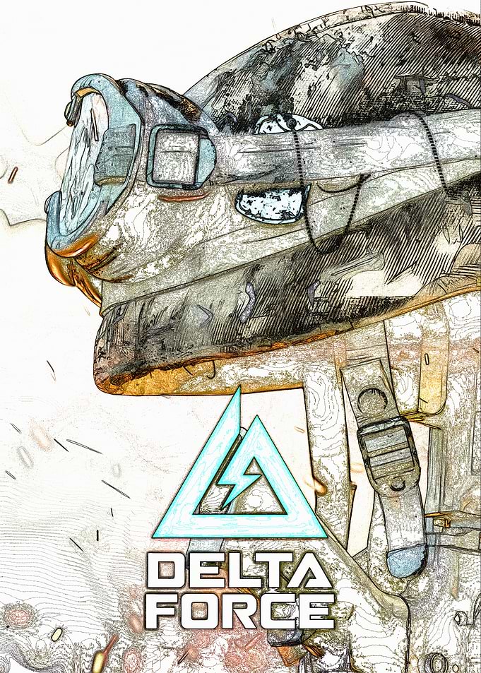 Delta Force Tactical Soldier Illustration