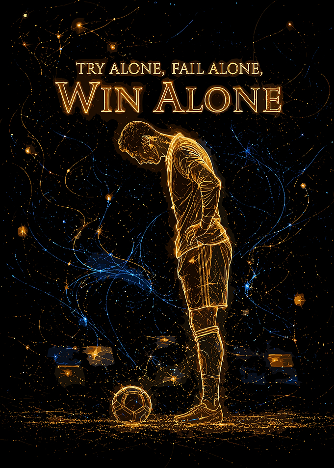 Inspirational Soccer Player Constellation Art