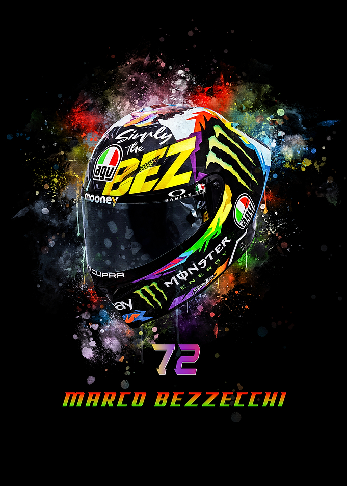 Marco Bezzecchi Racing Helmet
