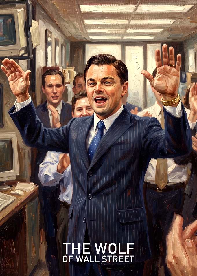 The Wolf of Wall Street Jordan Belfort Painting