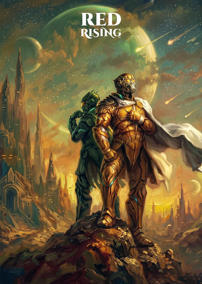Red Rising Sci-Fi Book Art