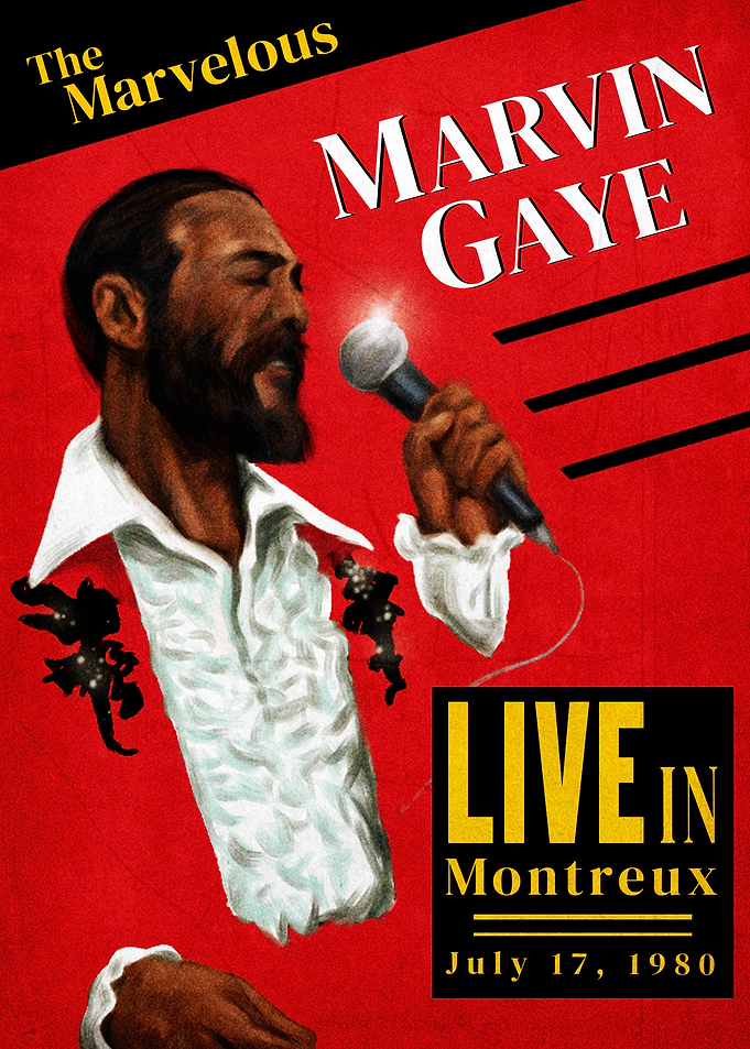 Marvin Gaye Live in Montreux Poster