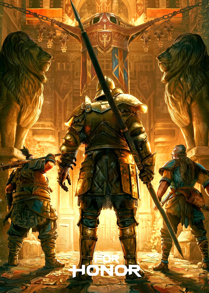 For Honor Warriors in Golden Hall