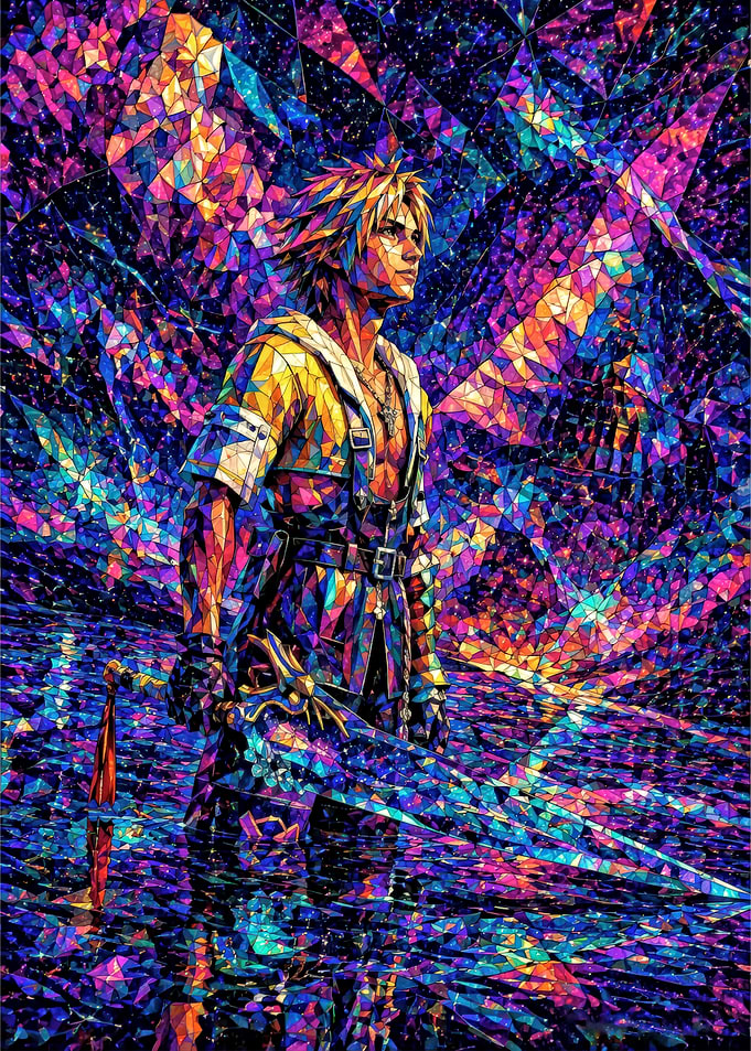 Tidus Final Fantasy X Mosaic Art
