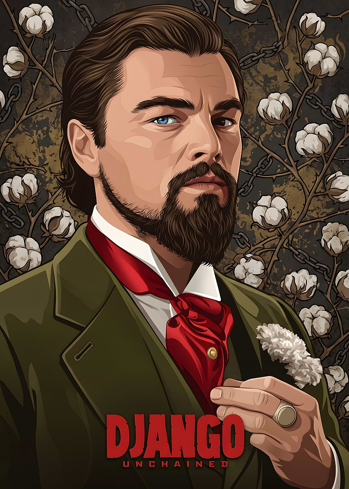 Calvin Candie Django Unchained Poster