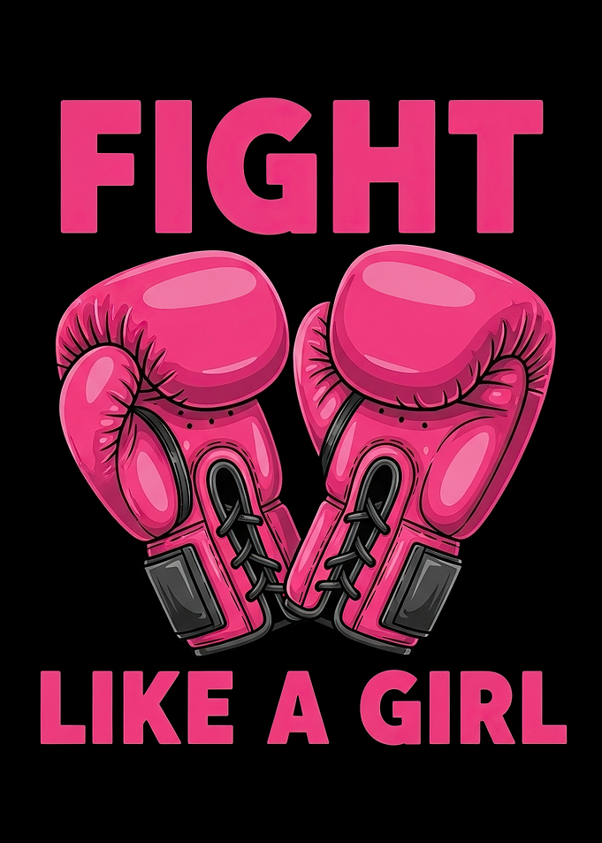 Fight Like a Girl Pink Boxing Gloves
