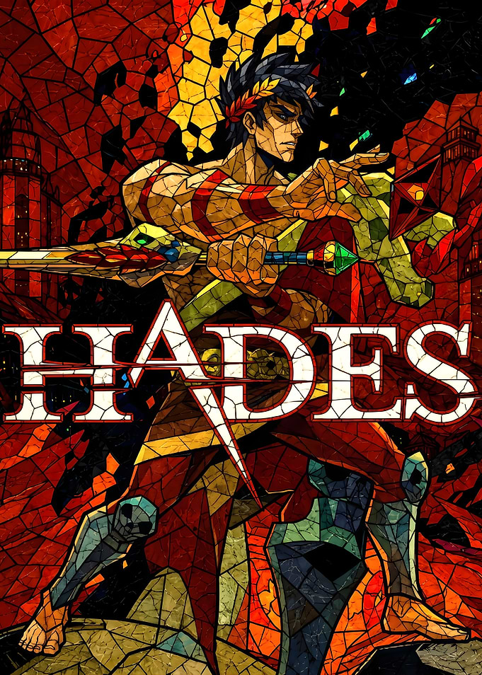 Zagreus Hades Stained Glass Art