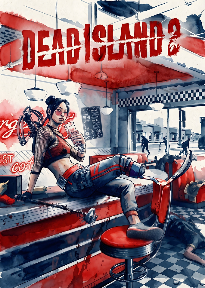 Dead Island 2 Amy Diner Illustration