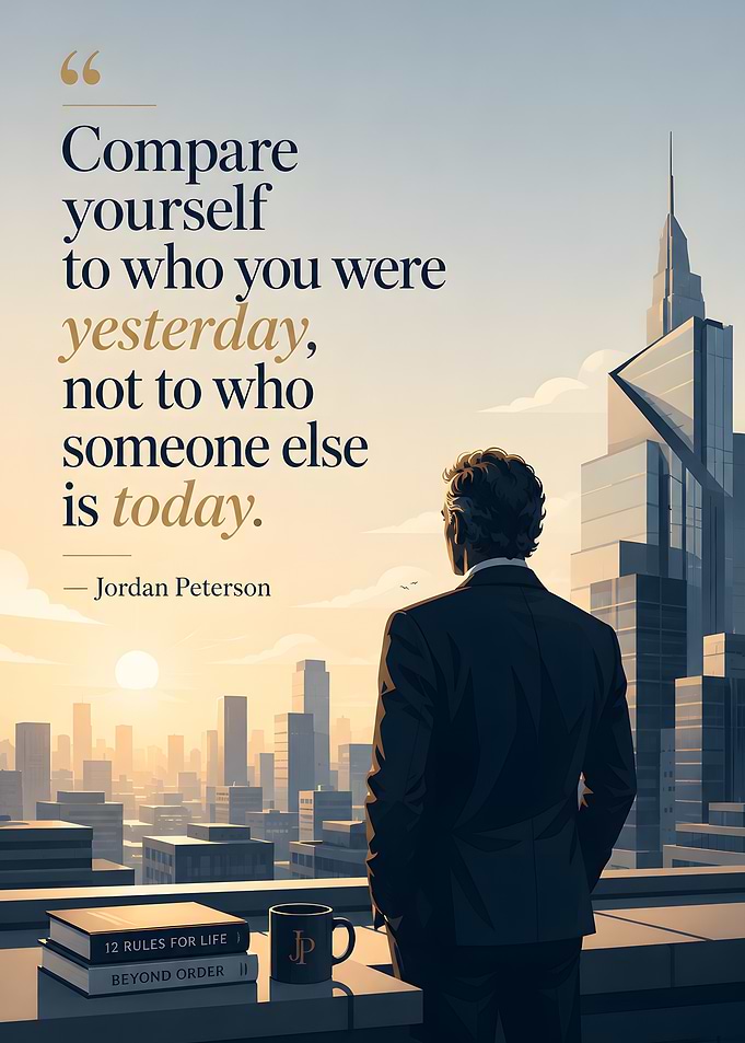Jordan Peterson Inspirational Quote Poster