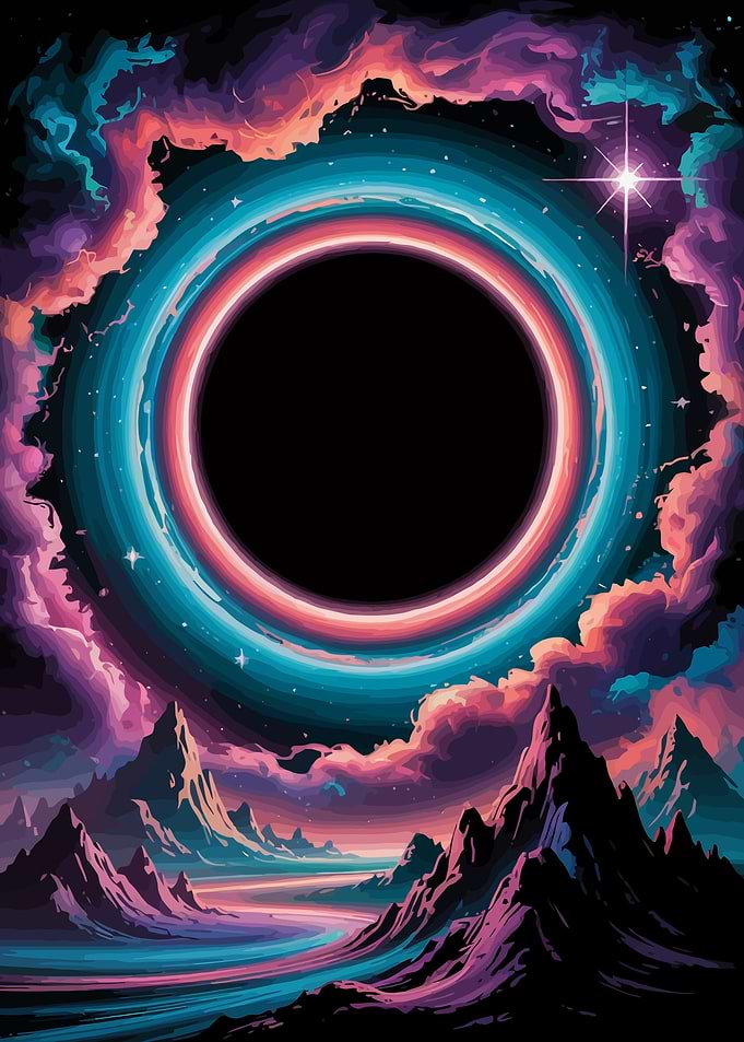 Surreal Cosmic Black Hole Landscape