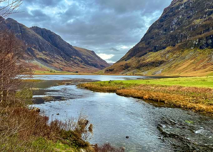 River and Lake Landscape in Glencoe