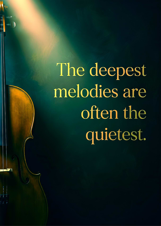 Violin Inspirational Quote Wall Art