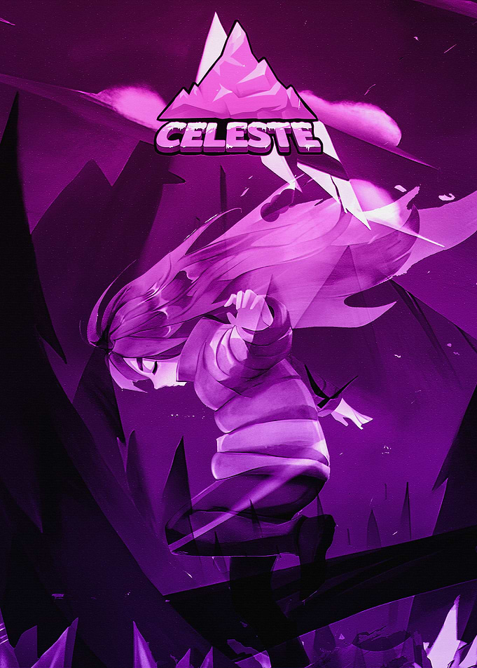 Celeste Game Purple Poster