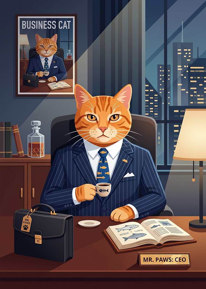 Cat CEO Meme