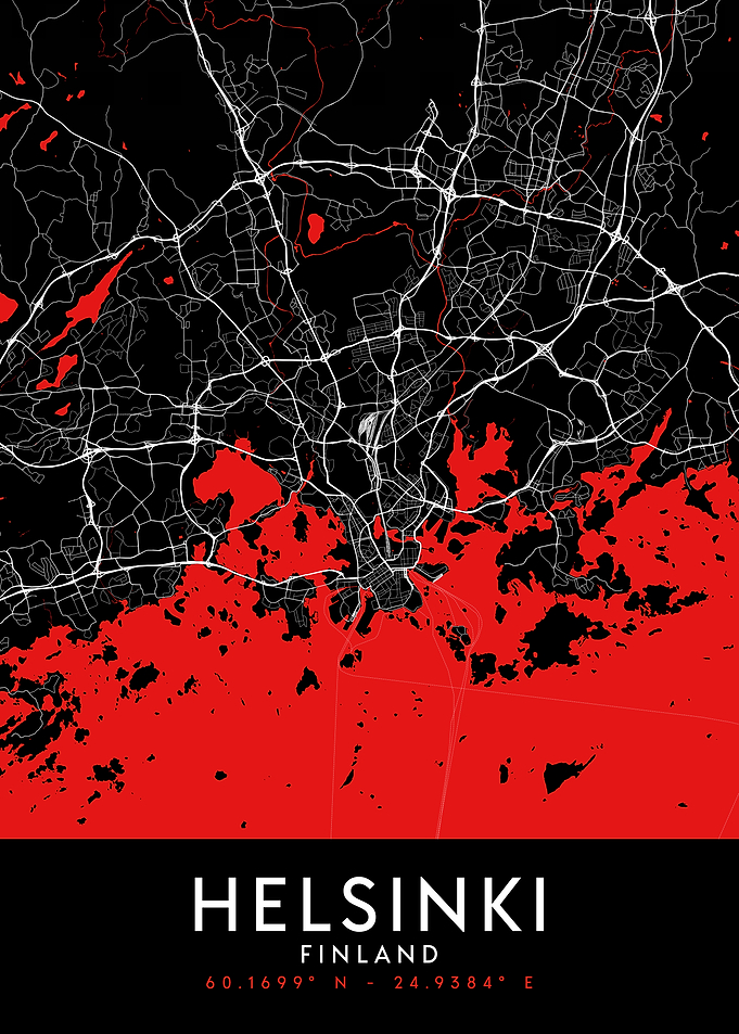 Helsinki Dark Map