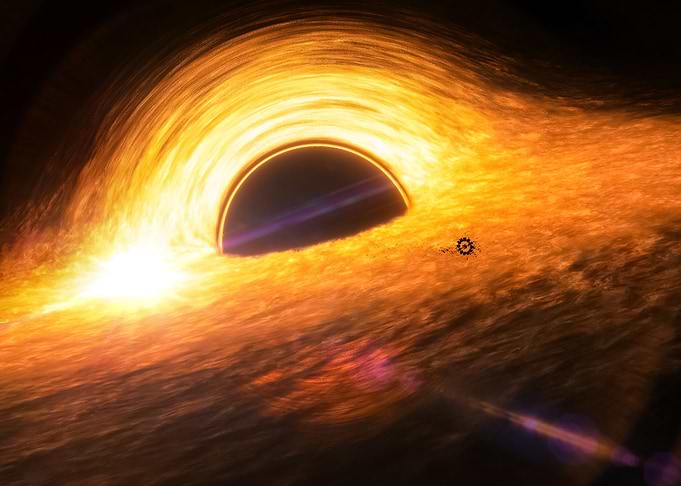 Interstellar Gargantua Black Hole Scene