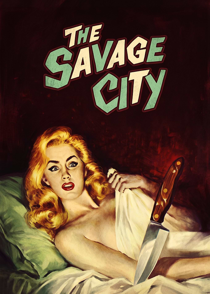 The Savage City Vintage Pulp Poster