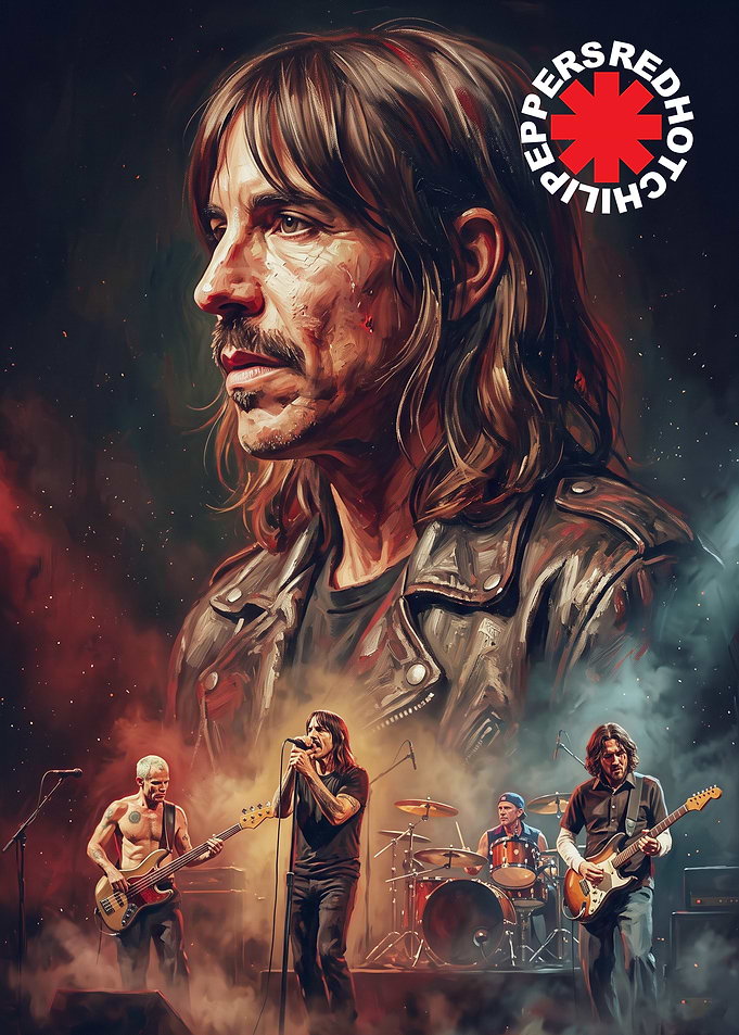 Red Hot Chili Peppers Band Poster