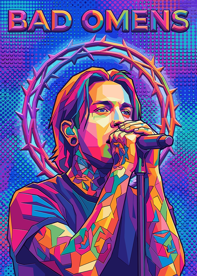 Bad Omens Pop Art Portrait