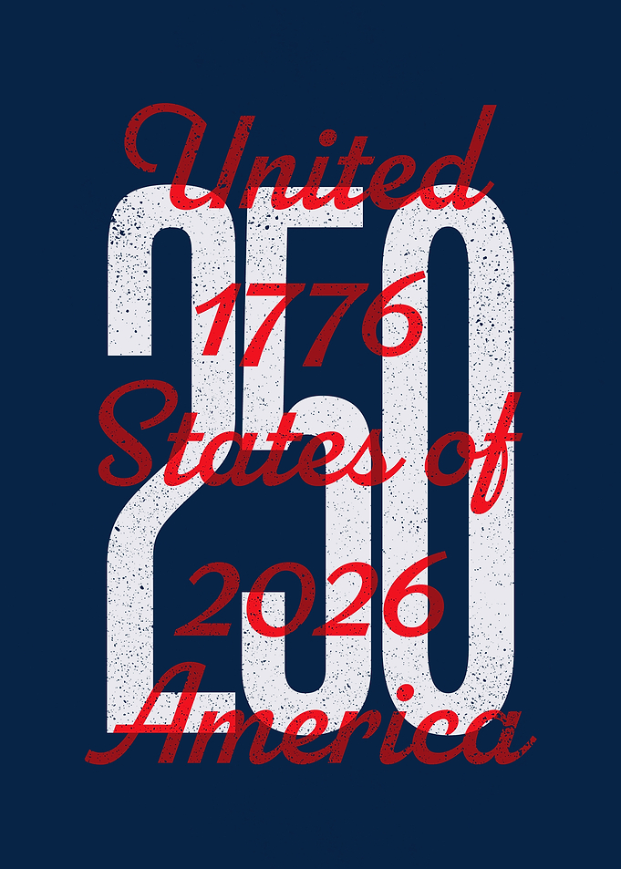 United States 250th Anniversary Graphic