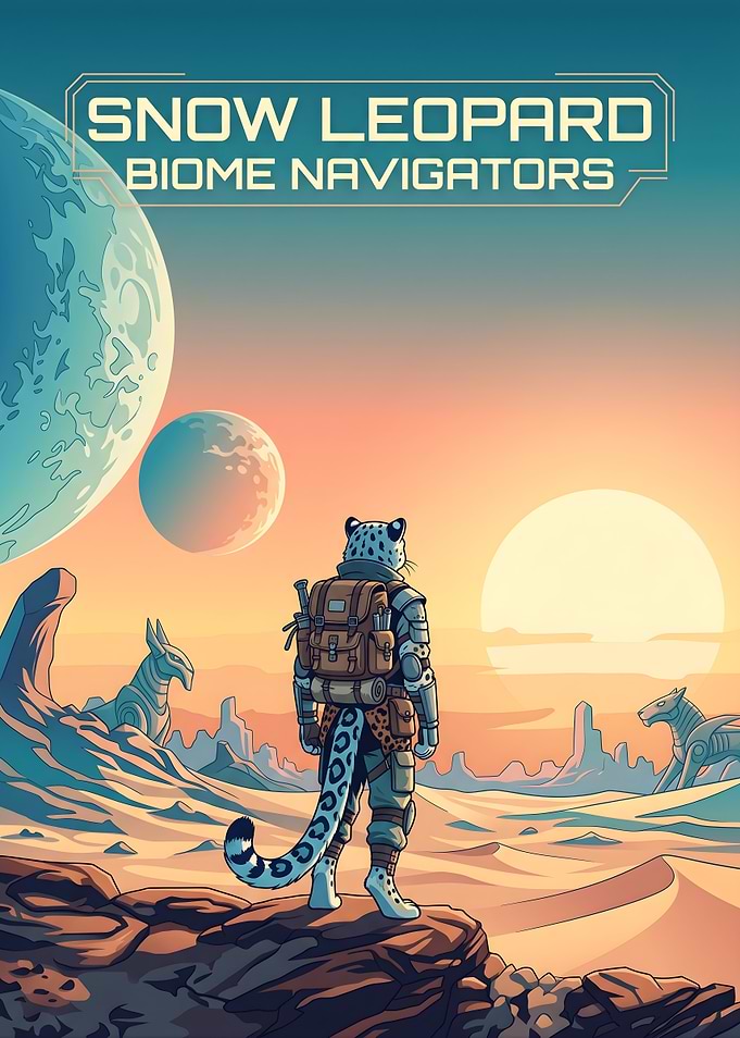 Snow Leopard Biome Navigator Poster