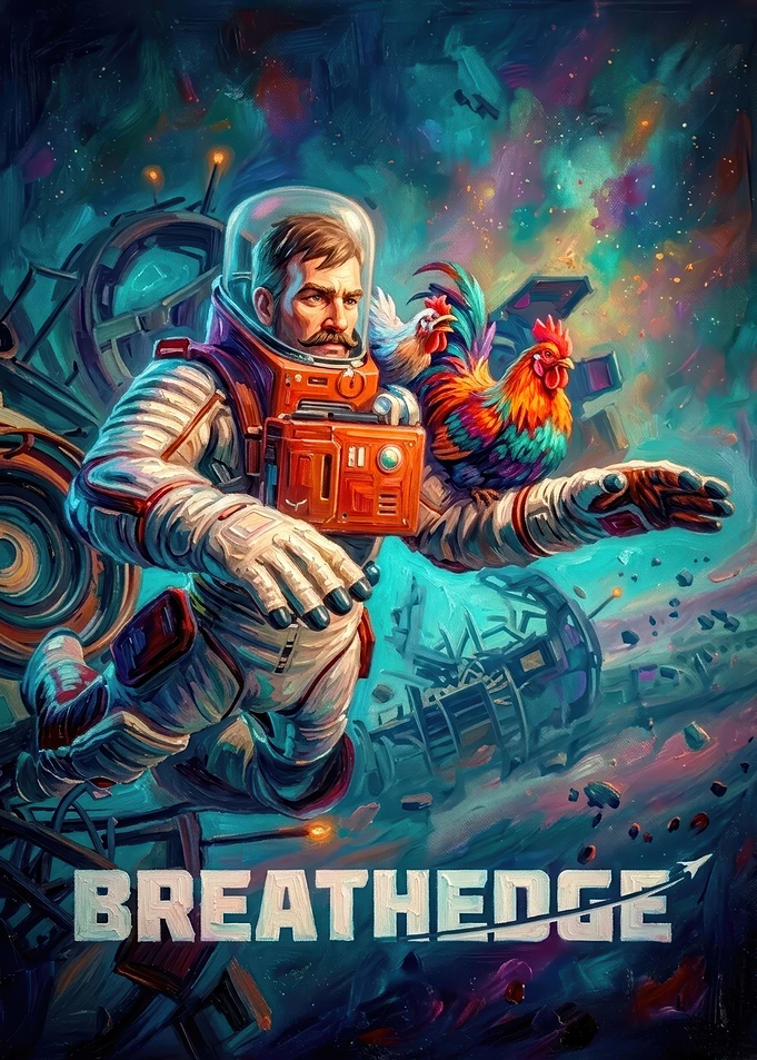 Breathedge Astronaut with Space Chicken