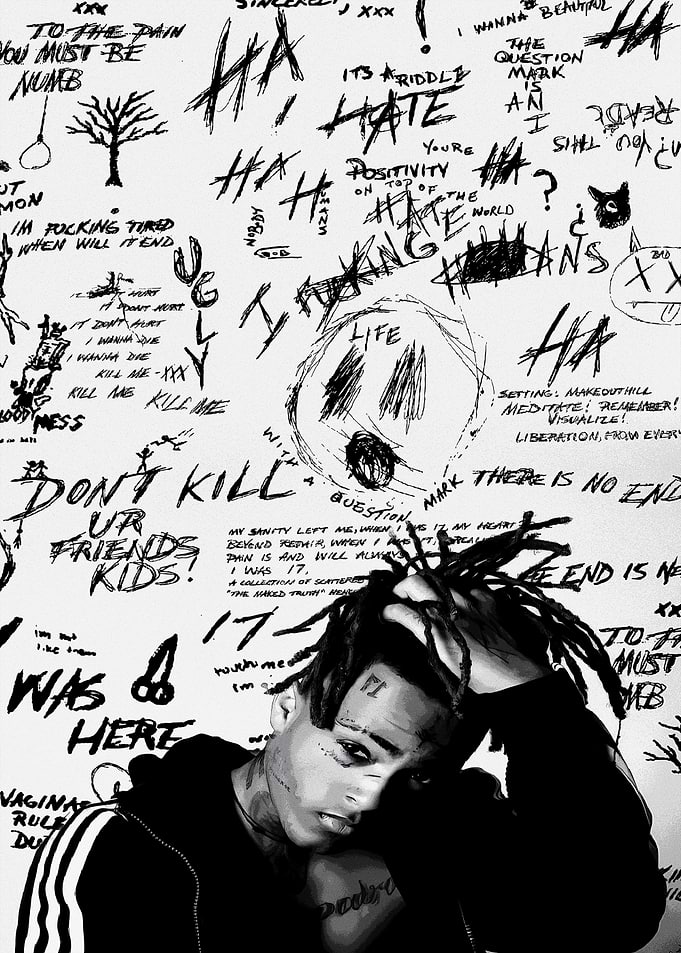 XXXTentacion Graffiti Wall Portrait