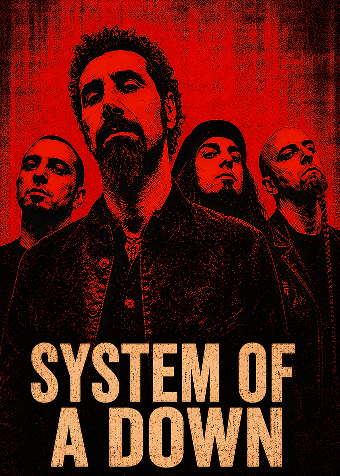 System of a Down Band Poster
