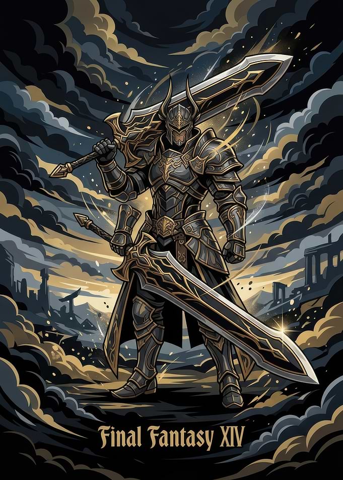 Final Fantasy XIV Dark Knight Warrior