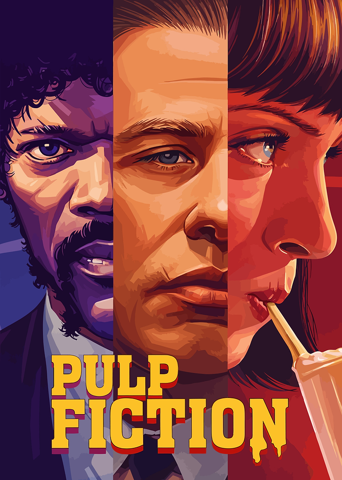 Pulp Fiction Movie Poster Art