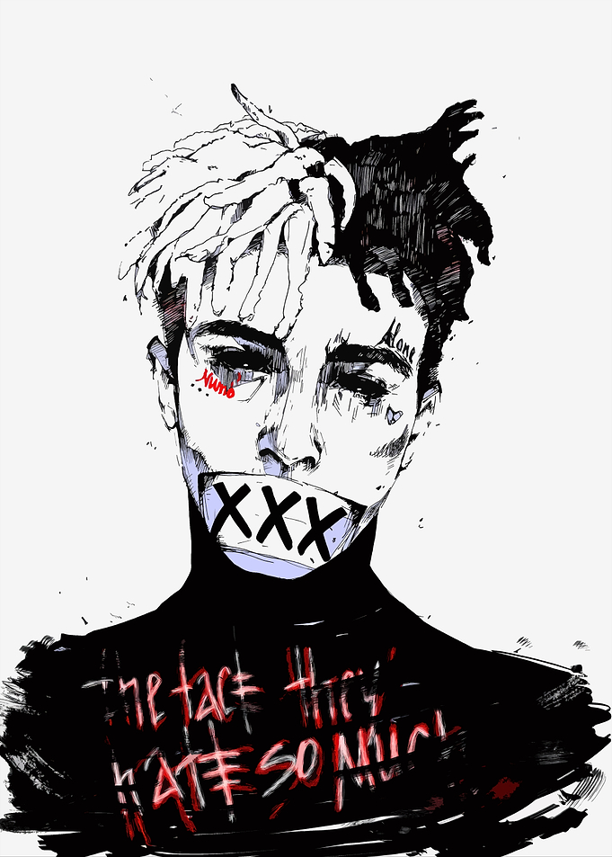 XXXTentacion Portrait Illustration