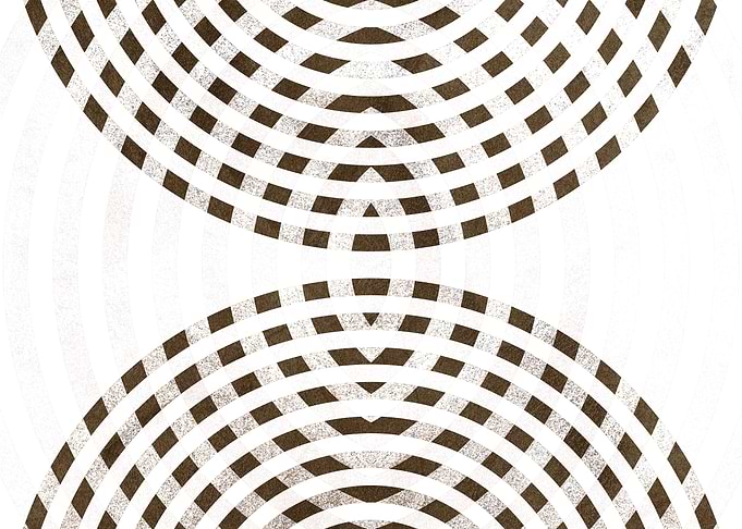 Abstract Geometric Concentric Arcs Pattern