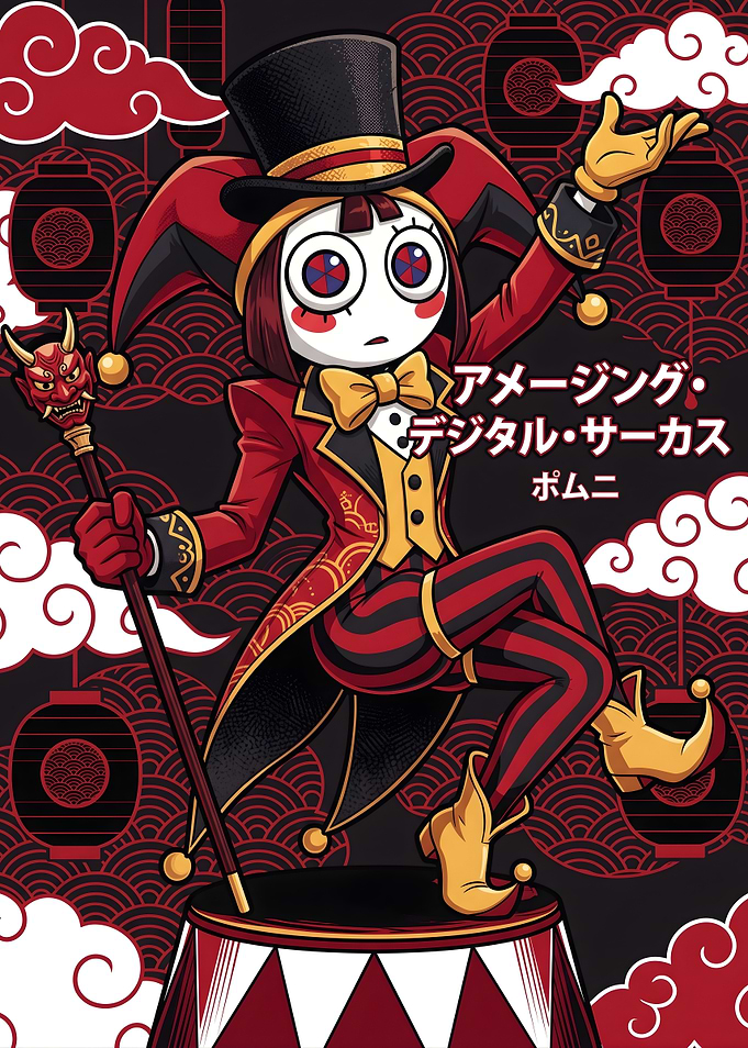 Pomni The Amazing Digital Circus Illustration