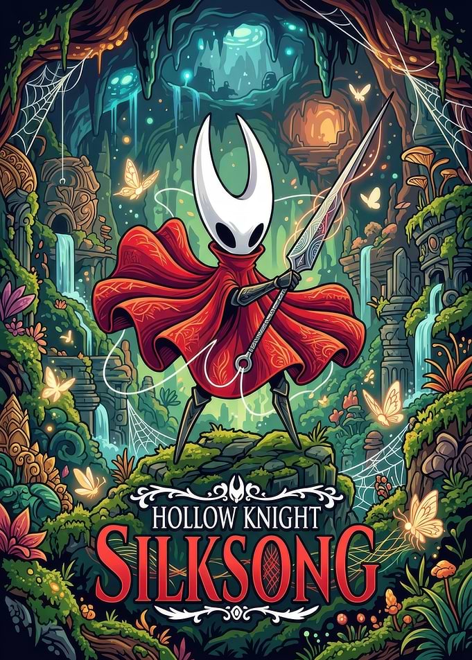 Hollow Knight Silksong Hornet Poster