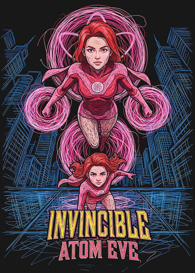Atom Eve Invincible Comic Art