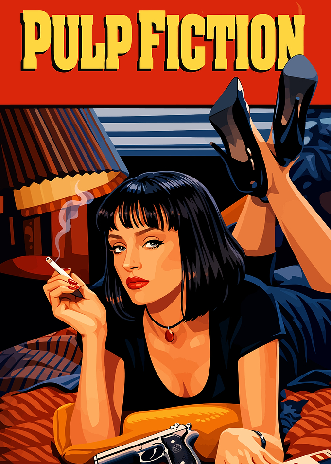 Pulp Fiction Mia Wallace Poster