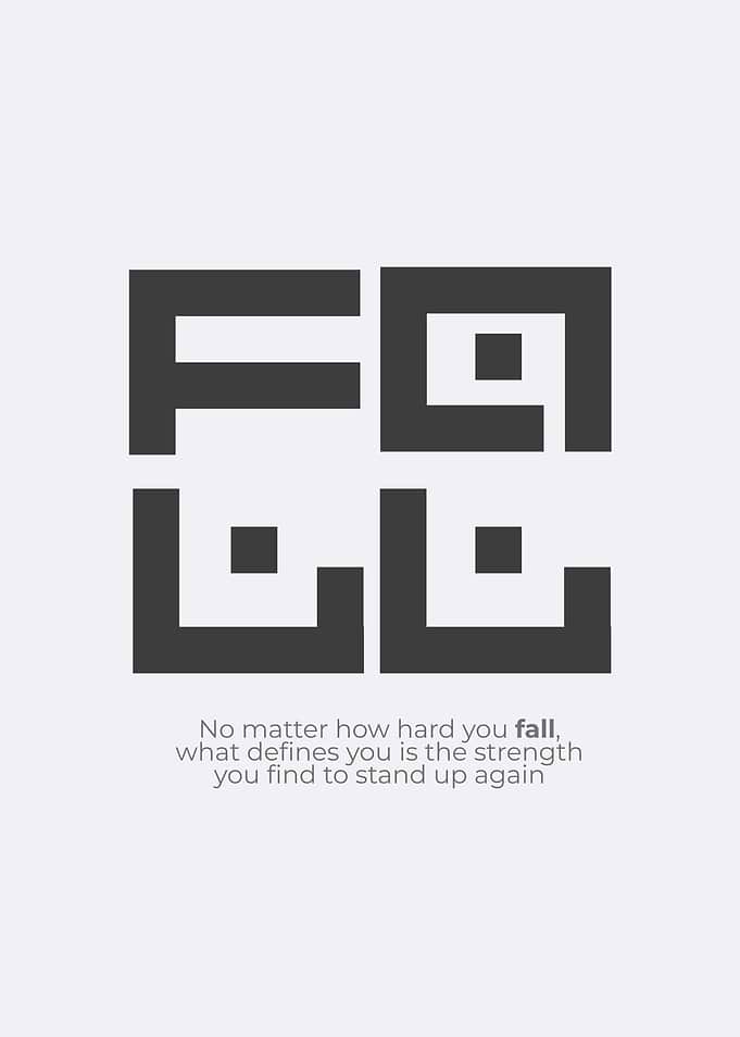 Inspirational Fall Typography Poster