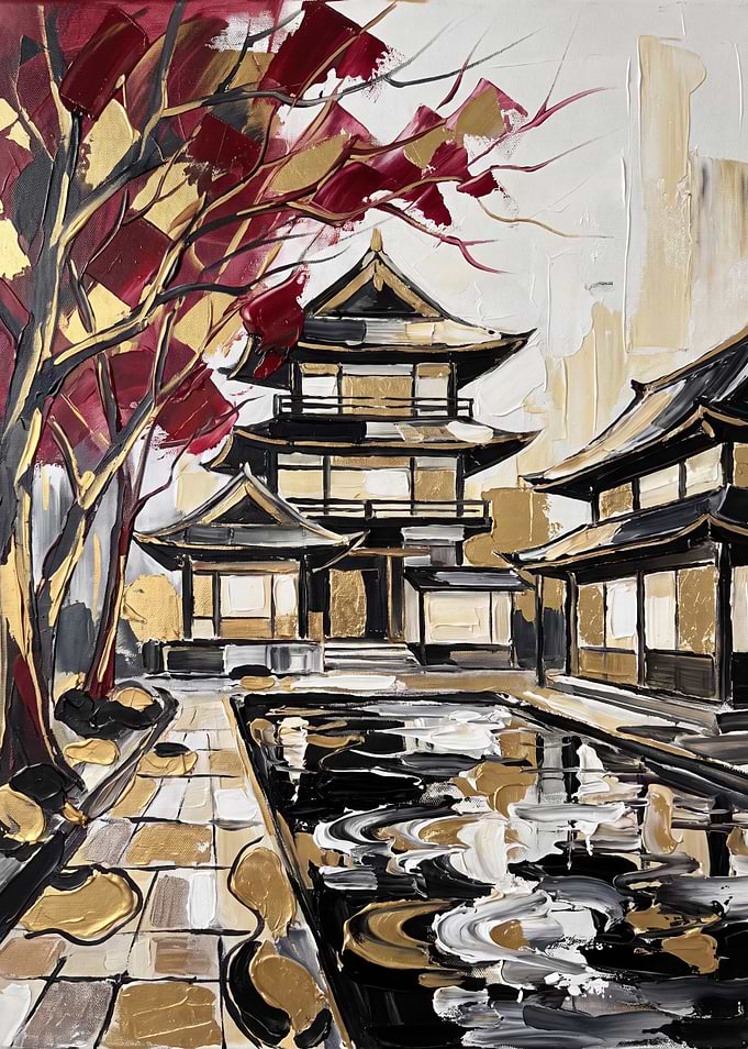 Abstract Japanese Temple Painting