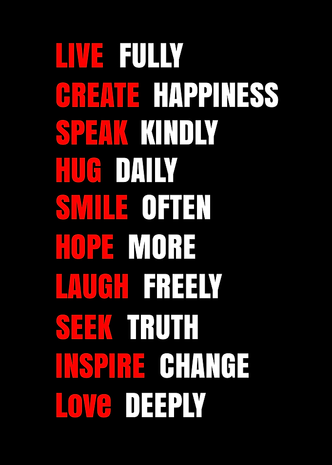 Inspirational Life Quotes Text Art