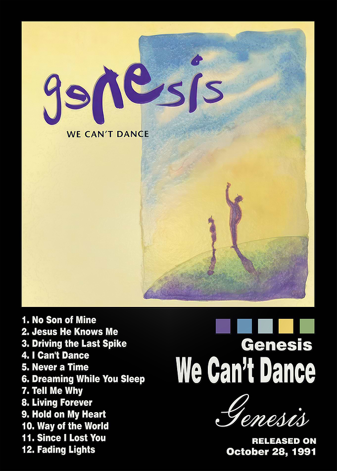 Genesis We Can't Dance Album Poster