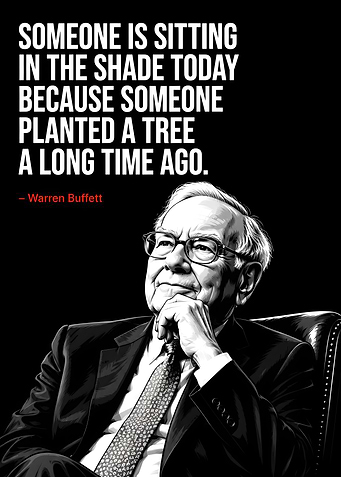 Warren Buffett Inspirational Quote Poster