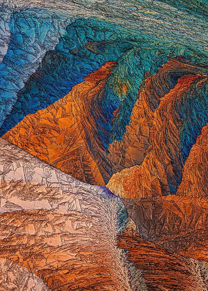 Abstract Canyon Landscape Art