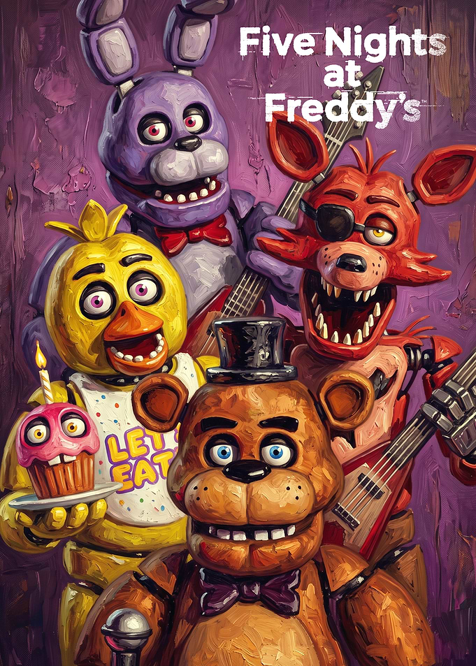 Five Nights at Freddy's Character Poster