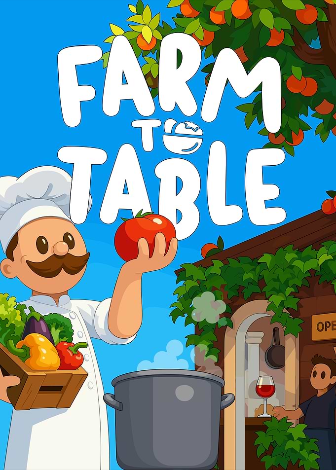 Farm to Table Chef Illustration